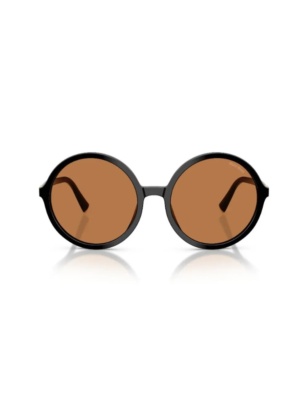 New Miu Miu Women's Sunglasses Black Brown Lens Acetate Frame MU B02S 16K90Q 59